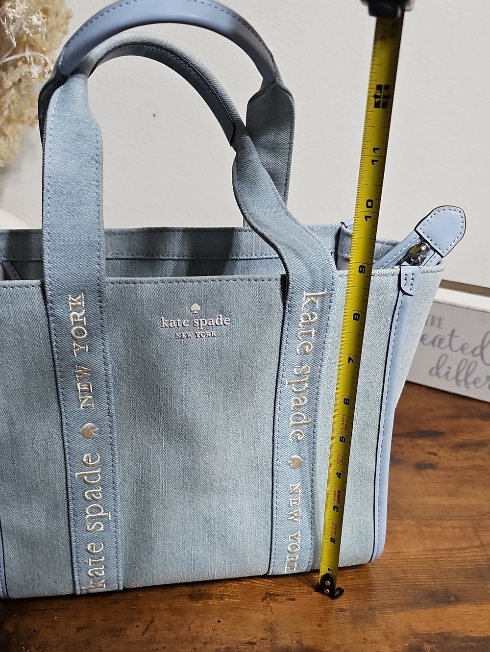 Kate Spade Small Kip Canvas Tote with Detachable Strap - Picture 8 of 9